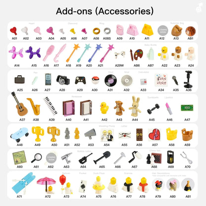 Customized Minifigures with Frame