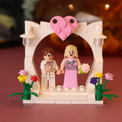 Customized Wedding Minifigures With Arch