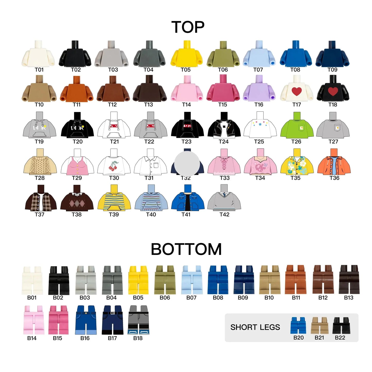 Customized Minifigures with Frame